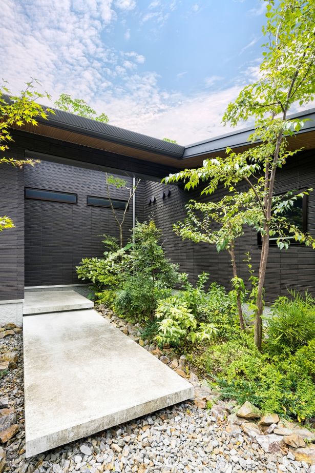 40坪の平屋間取り② 北玄関 外観