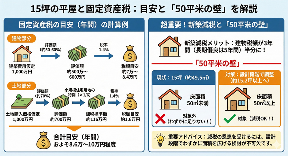 15坪　固定資産税の目安