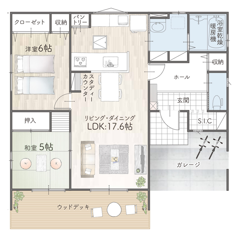 30坪の平屋間取り④ 外観