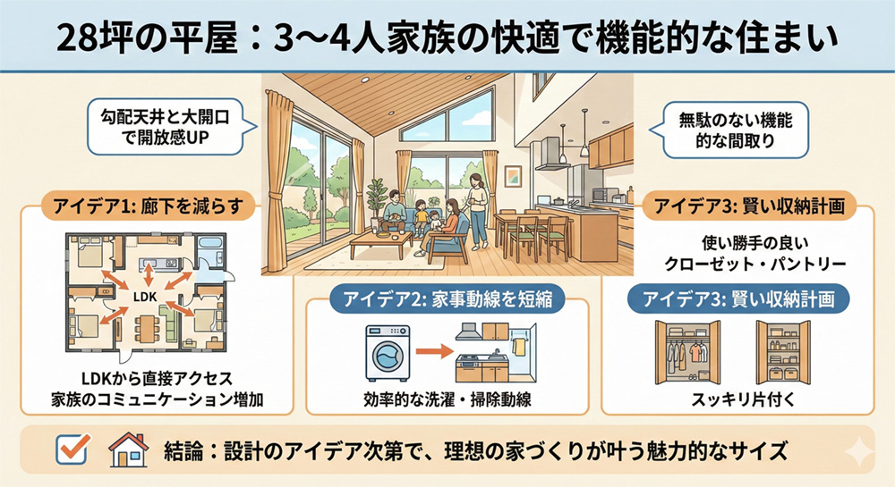 28坪の平屋は狭いか解説