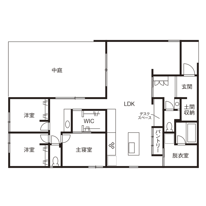 一条工務店を建てるときに参考にしたい間取り実例③ 間取り図