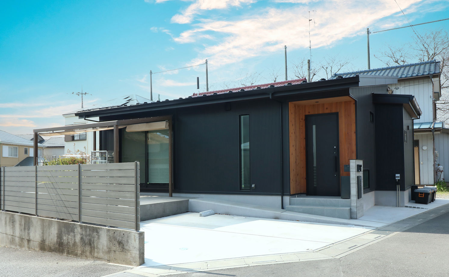 20坪のおしゃれな平屋間取り②　外観