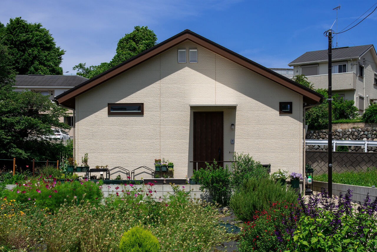 20坪のおしゃれな平屋間取り⑦　外観