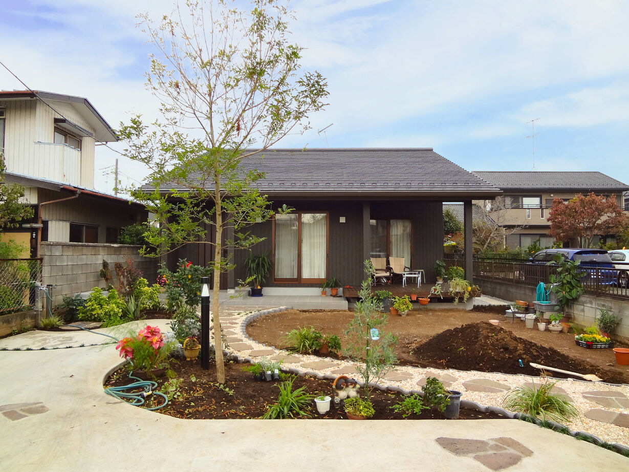 20坪のおしゃれな平屋間取り③　外観