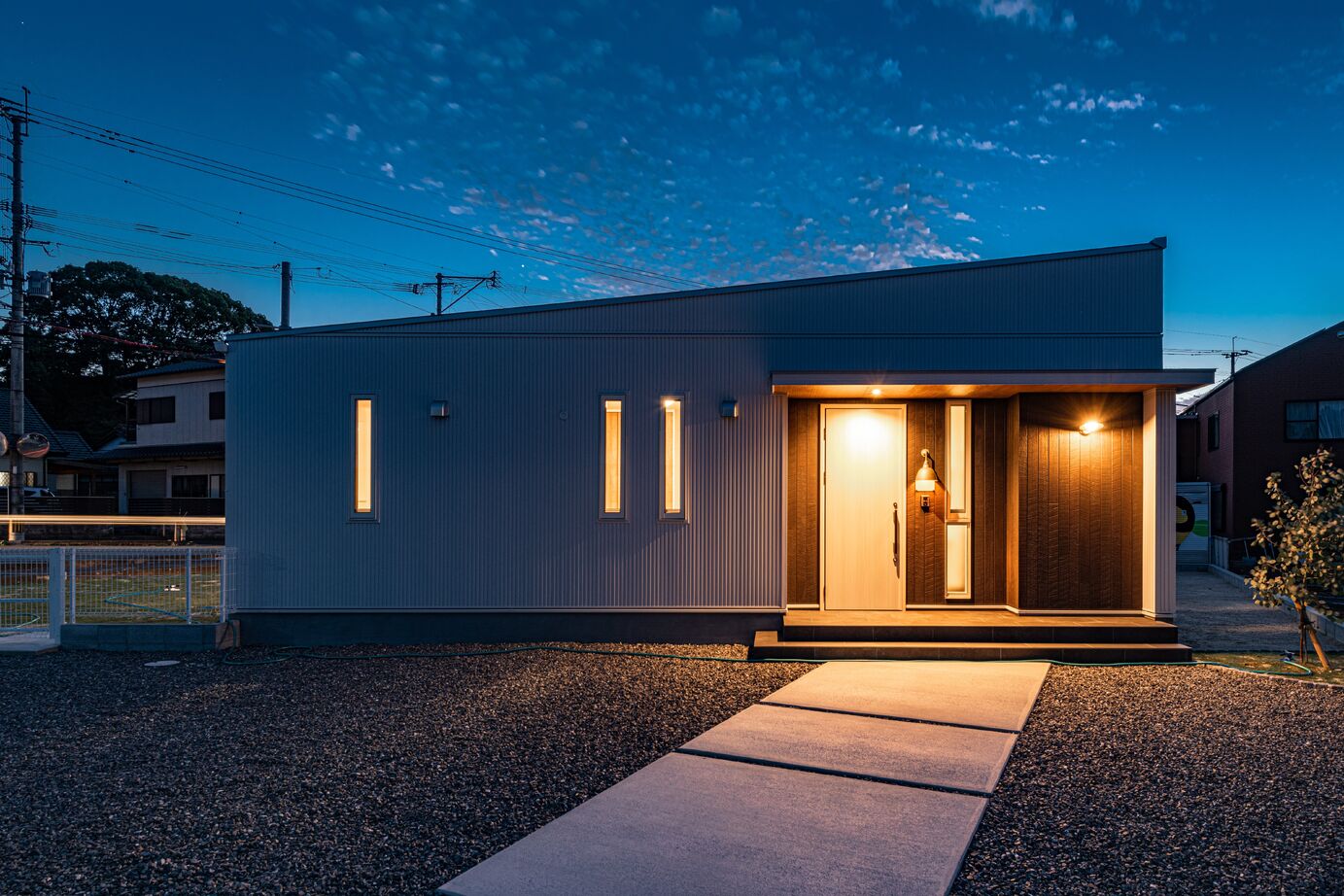 28坪の平屋間取り③　4LDK　外観