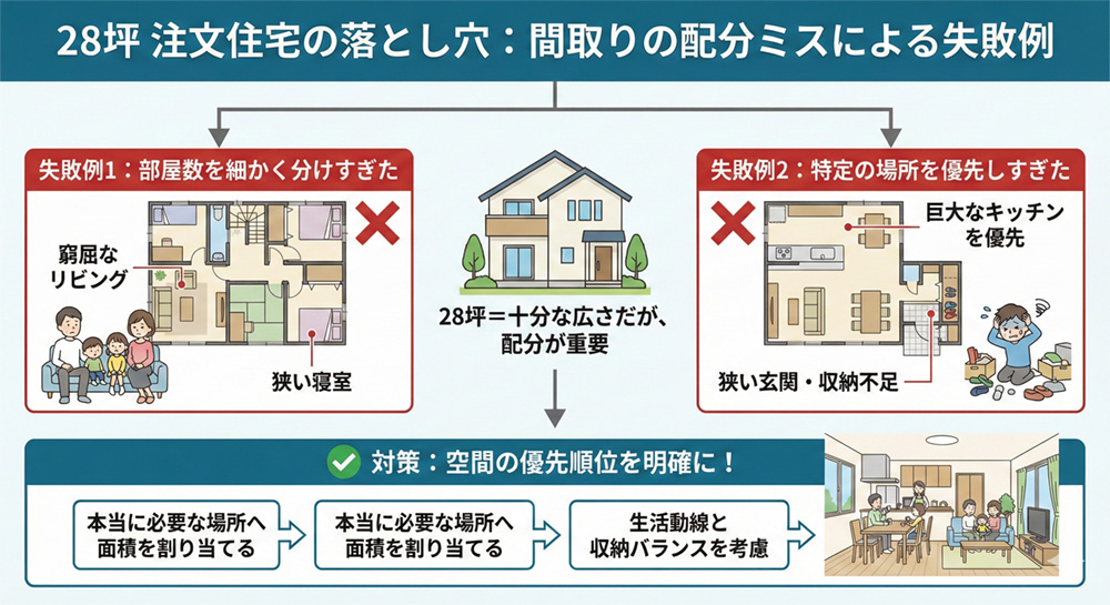 28坪の家で後悔した例